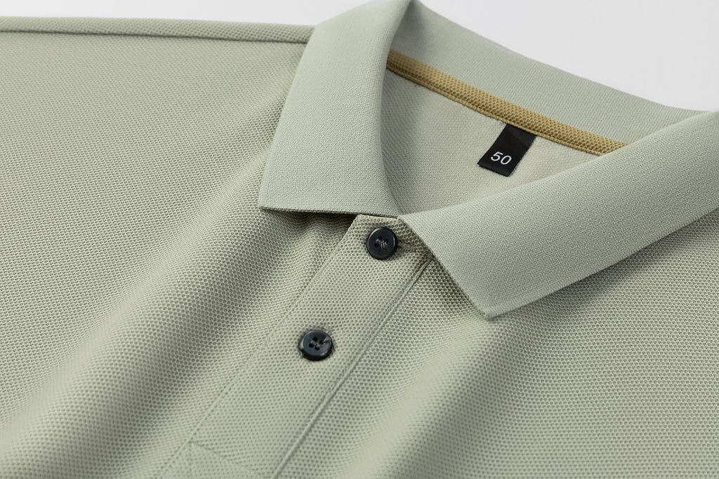 Men's Premium 220GSM Hexagonal Pearl Mercerized Cotton Polo Shirt Embroidered Summer Collection | 8561