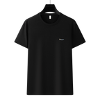 Men's Antibacterial Cooling Cotton T-Shirt - Summer Slim-Fit Round Neck Ice Silk Top | 6550