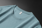 Men's Antibacterial Cooling Cotton T-Shirt - Summer Slim-Fit Round Neck Ice Silk Top | 6550