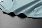 Men's Antibacterial Cooling Cotton T-Shirt - Summer Slim-Fit Round Neck Ice Silk Top | 6550
