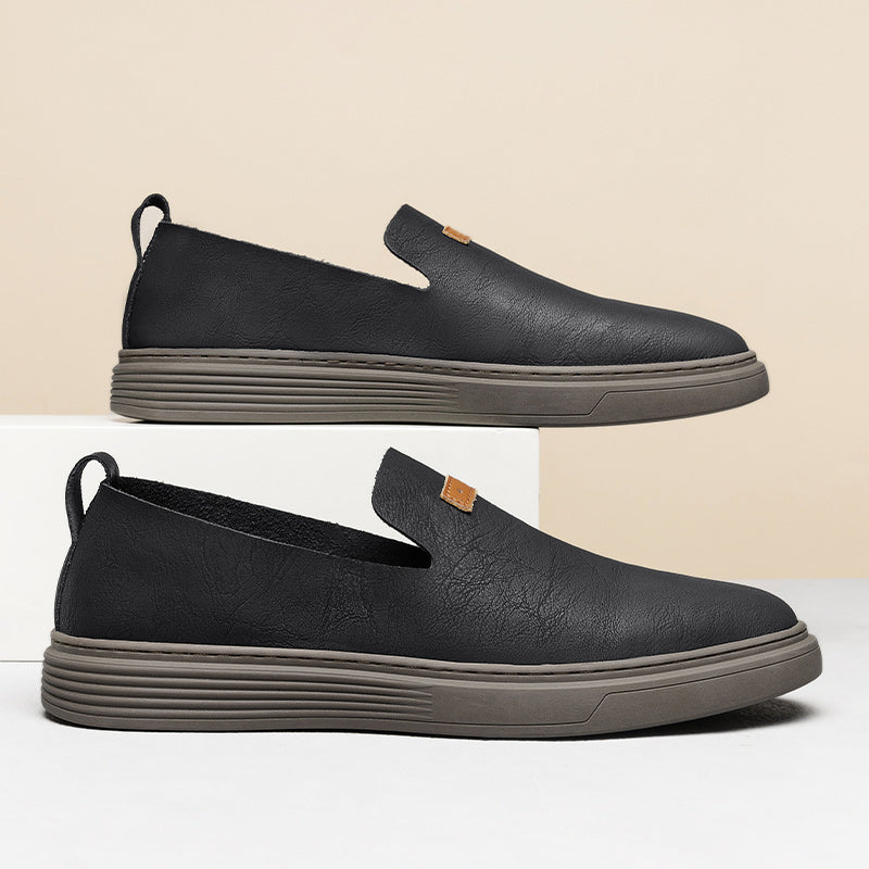 Scarpe da guida in pelle da uomo alla moda Scarpe casual in pelle Mocassini slip-on | 23004 