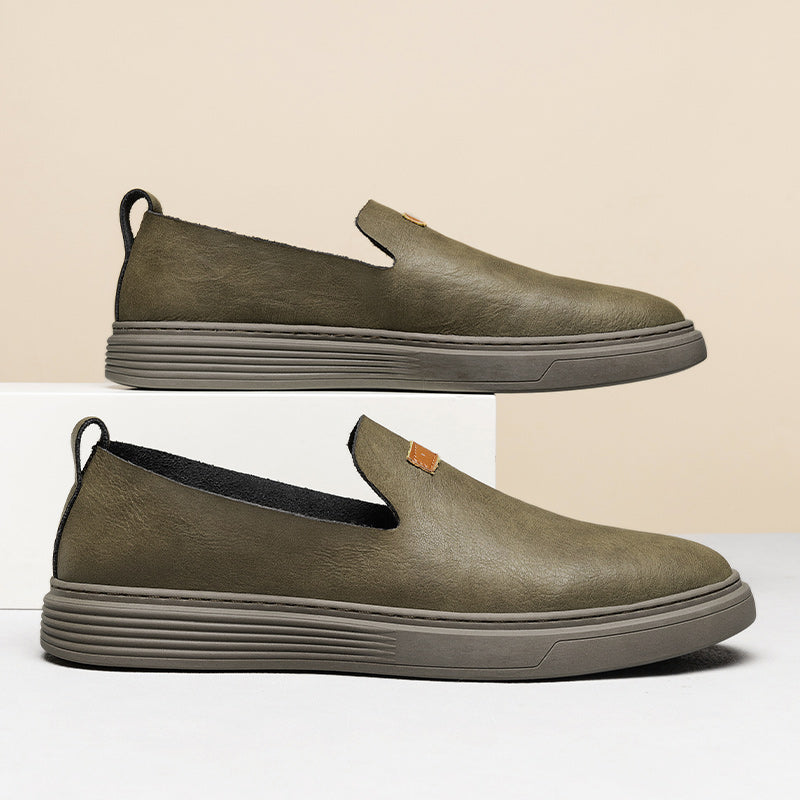 Scarpe da guida in pelle da uomo alla moda Scarpe casual in pelle Mocassini slip-on | 23004 