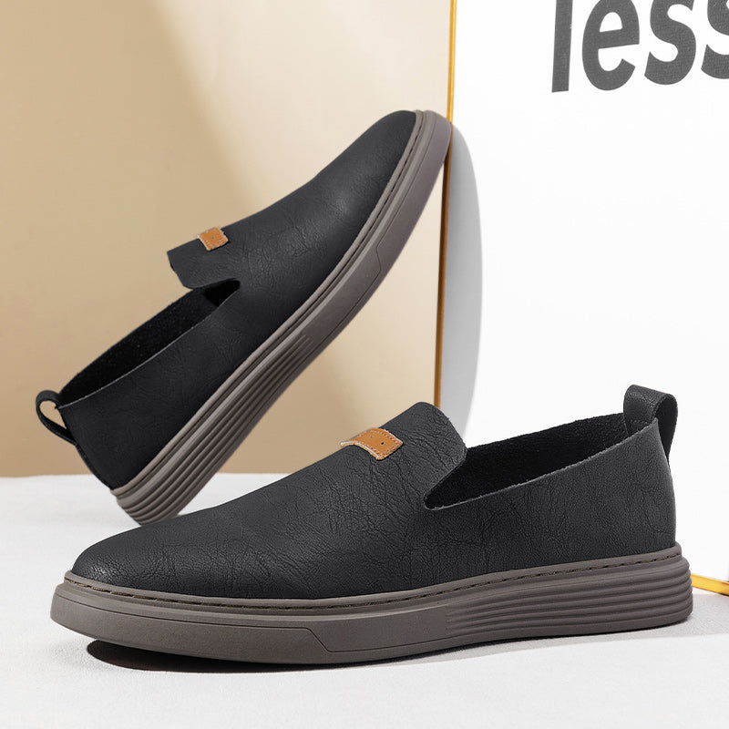 Scarpe da guida in pelle da uomo alla moda Scarpe casual in pelle Mocassini slip-on | 23004 