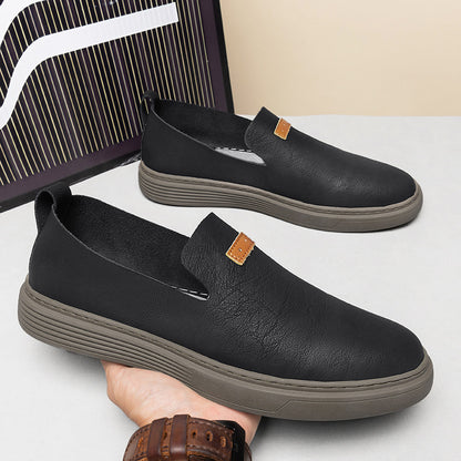 Scarpe da guida in pelle da uomo alla moda Scarpe casual in pelle Mocassini slip-on | 23004 