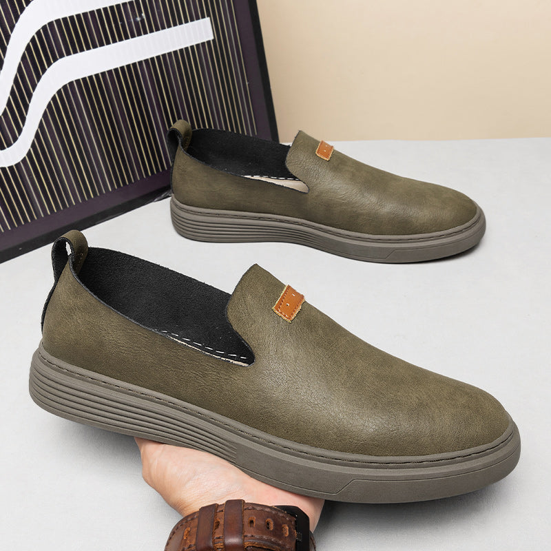 Scarpe da guida in pelle da uomo alla moda Scarpe casual in pelle Mocassini slip-on | 23004 