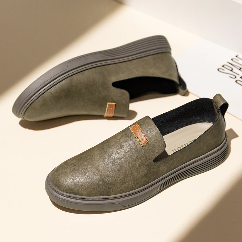 Scarpe da guida in pelle da uomo alla moda Scarpe casual in pelle Mocassini slip-on | 23004 