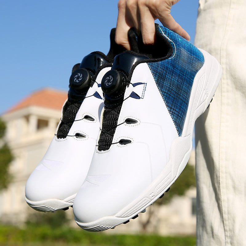 BOA Designer Golf Shoes Waterproof Spiked Golf Trainers | J8003
