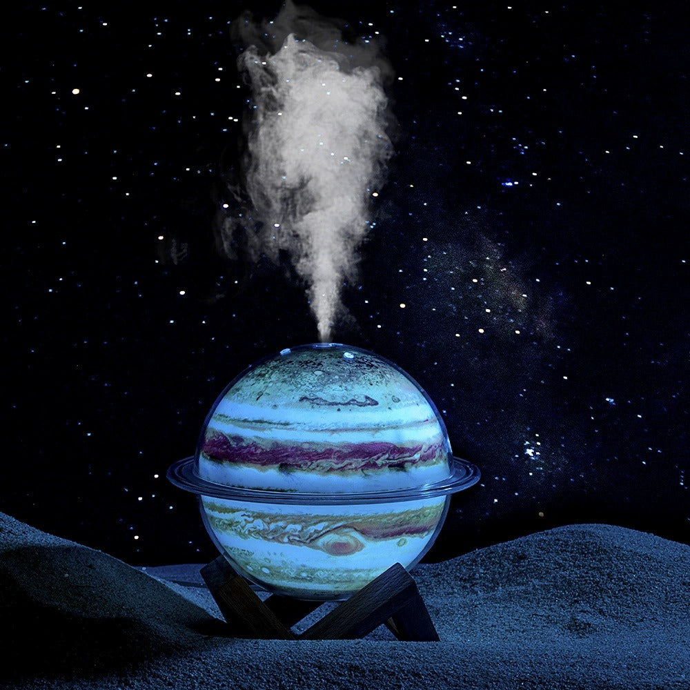 Planet Glow Humidifier Set – Earth & Jupiter Essential Oil Diffusers with LED Mood Light | SX-E335