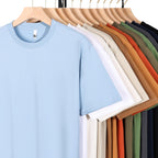 Premium Antibacterial Silk Cotton T-Shirt | Unisex Summer Short Sleeve | Soft & Breathable Classic Fit Tee | L11-33911