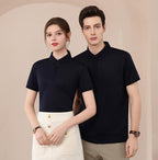 Premium Silk-Blend Polo Shirt for Men & Women – Antibacterial, Hidden Buttons, Lightweight Summer 2025 Style | L11-8318