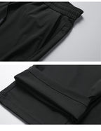 Men’s Quick-Dry Ice Silk Summer Jogger Pants | Lightweight Breathable Straight-Leg Active Trousers | L19-6601
