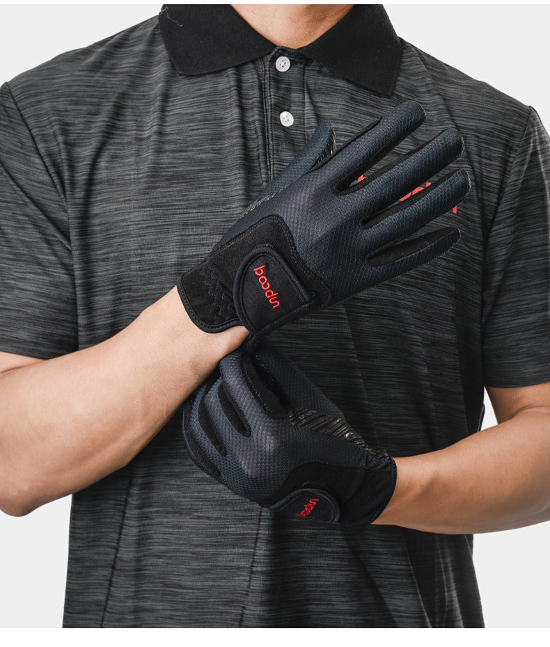 Boodun Equestrian Gloves – Anti-Slip Full Finger Riding Polo Gloves | L221727