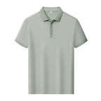 Premium Silk-Blend Polo Shirt for Men & Women – Antibacterial, Hidden Buttons, Lightweight Summer 2025 Style | L11-8318