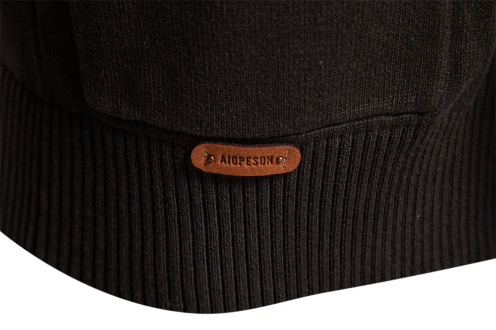 Men’s Urban Style V-Neck Cardigan – High-Quality Cotton Knit Sweater | M506