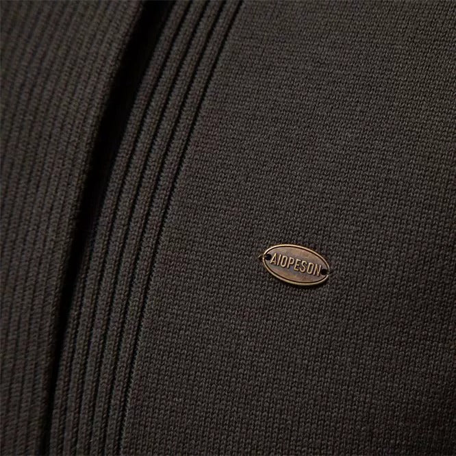 Men’s Urban Style V-Neck Cardigan – High-Quality Cotton Knit Sweater | M506