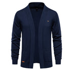 Men’s Urban Style V-Neck Cardigan – High-Quality Cotton Knit Sweater | M506