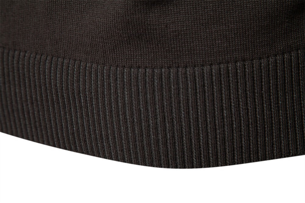 Men’s Urban Style V-Neck Cardigan – High-Quality Cotton Knit Sweater | M506