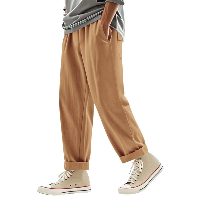 Men’s Relaxed Fit Linen Cargo Pants | Breathable Summer Wear Trousers | MGTZ-6
