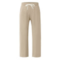 Men’s Relaxed Fit Linen Cargo Pants | Breathable Summer Wear Trousers | MGTZ-6