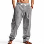 Men’s Relaxed Fit Linen Cargo Pants | Breathable Summer Wear Trousers | MGTZ-6