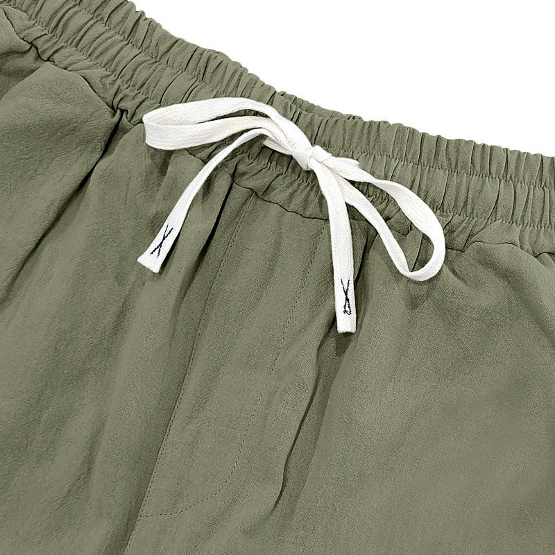 Men’s Relaxed Fit Linen Cargo Pants | Breathable Summer Wear Trousers | MGTZ-6