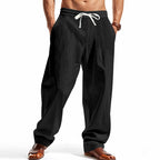 Men’s Relaxed Fit Linen Cargo Pants | Breathable Summer Wear Trousers | MGTZ-6