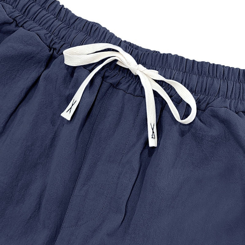 Men’s Relaxed Fit Linen Cargo Pants | Breathable Summer Wear Trousers | MGTZ-6