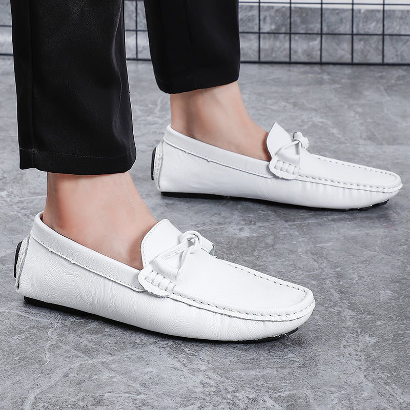 Men’s Genuine Leather Loafers – Classic Driving Moccasins with Anti-Slip Sole | 0063