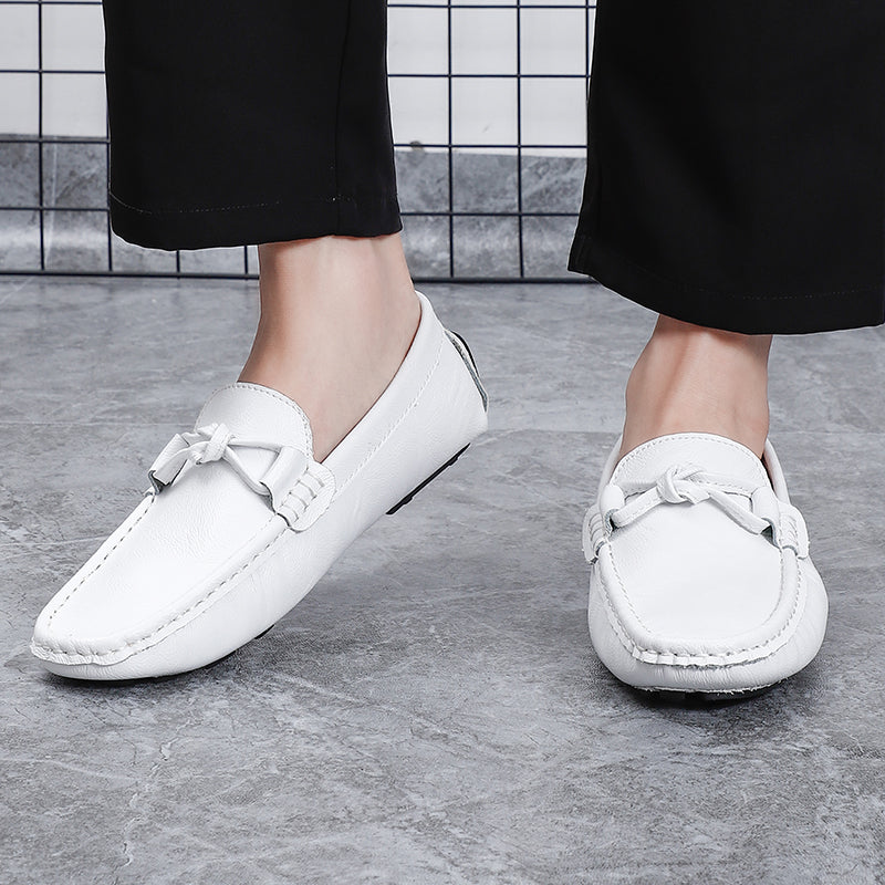 Men’s Leather Loafers – Classic Driving Moccasins with Anti-Slip Sole | 0063