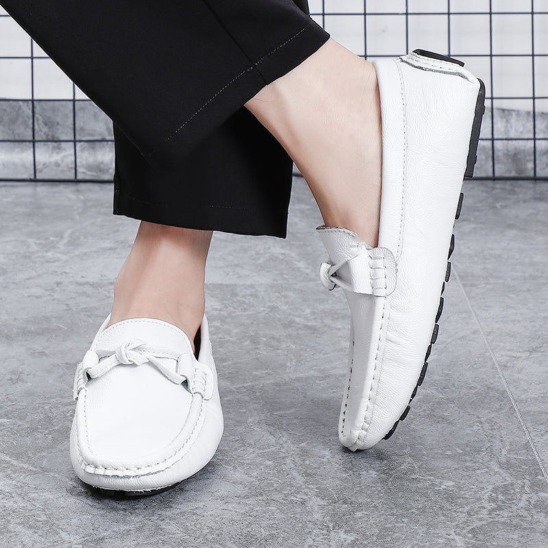 Men’s Leather Loafers – Classic Driving Moccasins with Anti-Slip Sole | 0063