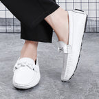 Men’s Leather Loafers – Classic Driving Moccasins with Anti-Slip Sole | 0063