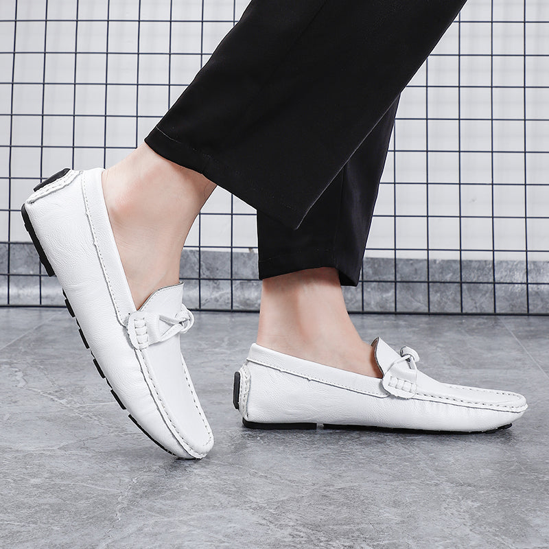 Men’s Leather Loafers – Classic Driving Moccasins with Anti-Slip Sole | 0063