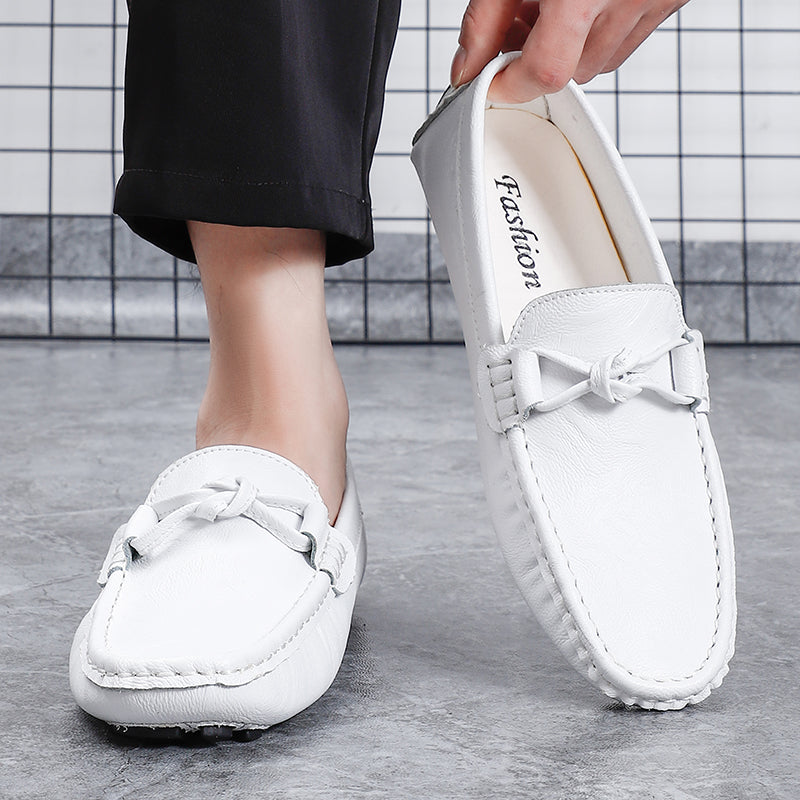Men’s Leather Loafers – Classic Driving Moccasins with Anti-Slip Sole | 0063