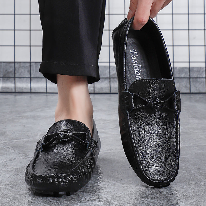 Men’s Leather Loafers – Classic Driving Moccasins with Anti-Slip Sole | 0063