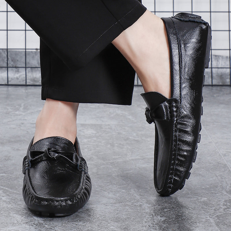 Men’s Leather Loafers – Classic Driving Moccasins with Anti-Slip Sole | 0063