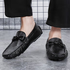 Men’s Leather Loafers – Classic Driving Moccasins with Anti-Slip Sole | 0063