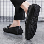 Men’s Leather Loafers – Classic Driving Moccasins with Anti-Slip Sole | 0063