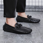Men’s Leather Loafers – Classic Driving Moccasins with Anti-Slip Sole | 0063