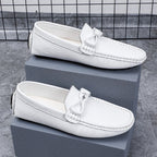Men’s Leather Loafers – Classic Driving Moccasins with Anti-Slip Sole | 0063