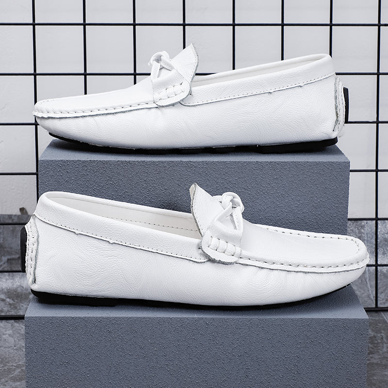 Men’s Leather Loafers – Classic Driving Moccasins with Anti-Slip Sole | 0063