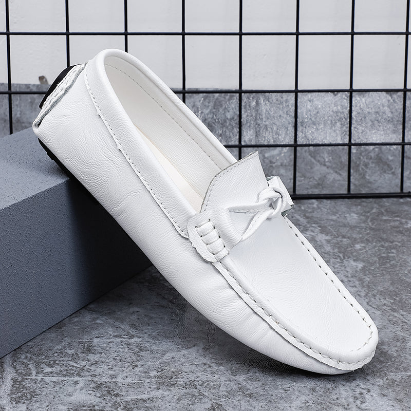 Men’s Leather Loafers – Classic Driving Moccasins with Anti-Slip Sole | 0063