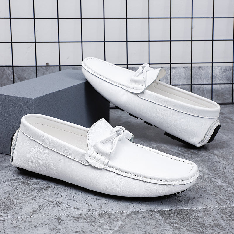 Men’s Leather Loafers – Classic Driving Moccasins with Anti-Slip Sole | 0063