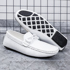 Men’s Leather Loafers – Classic Driving Moccasins with Anti-Slip Sole | 0063