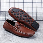 Men’s Leather Loafers – Classic Driving Moccasins with Anti-Slip Sole | 0063