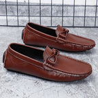 Men’s Leather Loafers – Classic Driving Moccasins with Anti-Slip Sole | 0063