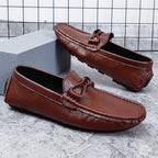 Men’s Leather Loafers – Classic Driving Moccasins with Anti-Slip Sole | 0063