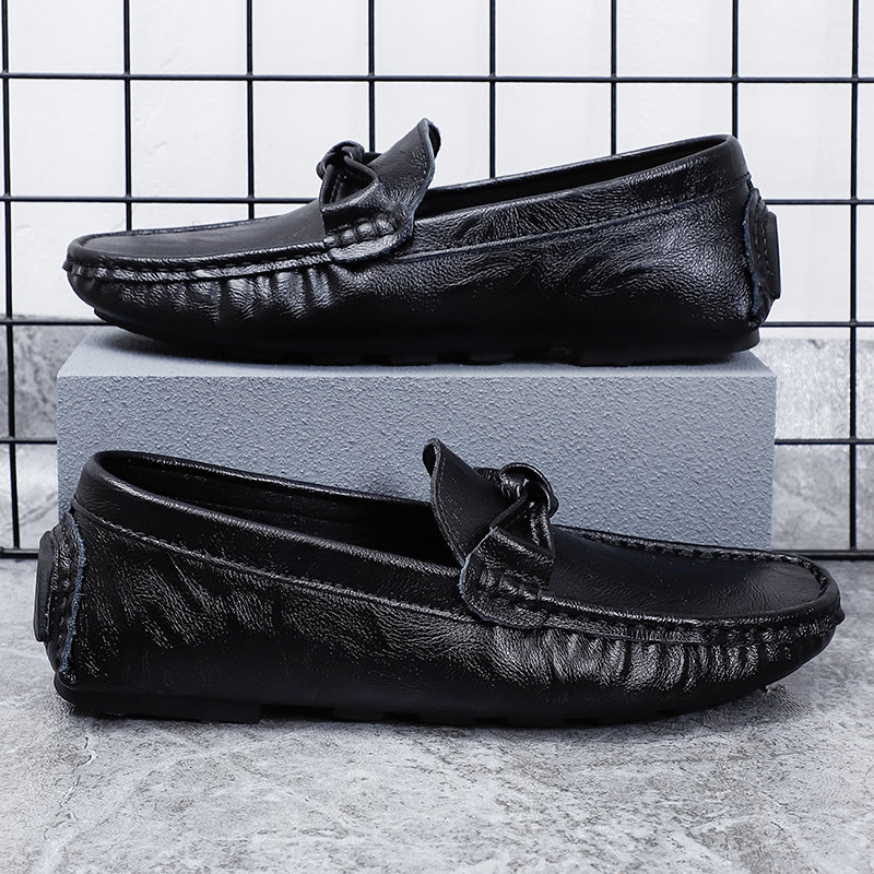 Men’s Leather Loafers – Classic Driving Moccasins with Anti-Slip Sole | 0063