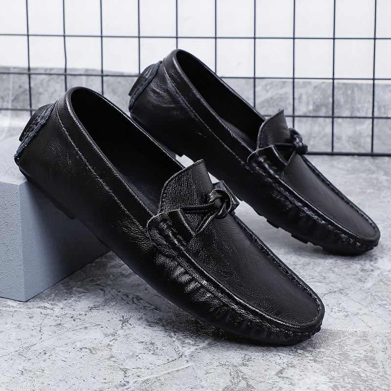 Men’s Leather Loafers – Classic Driving Moccasins with Anti-Slip Sole | 0063