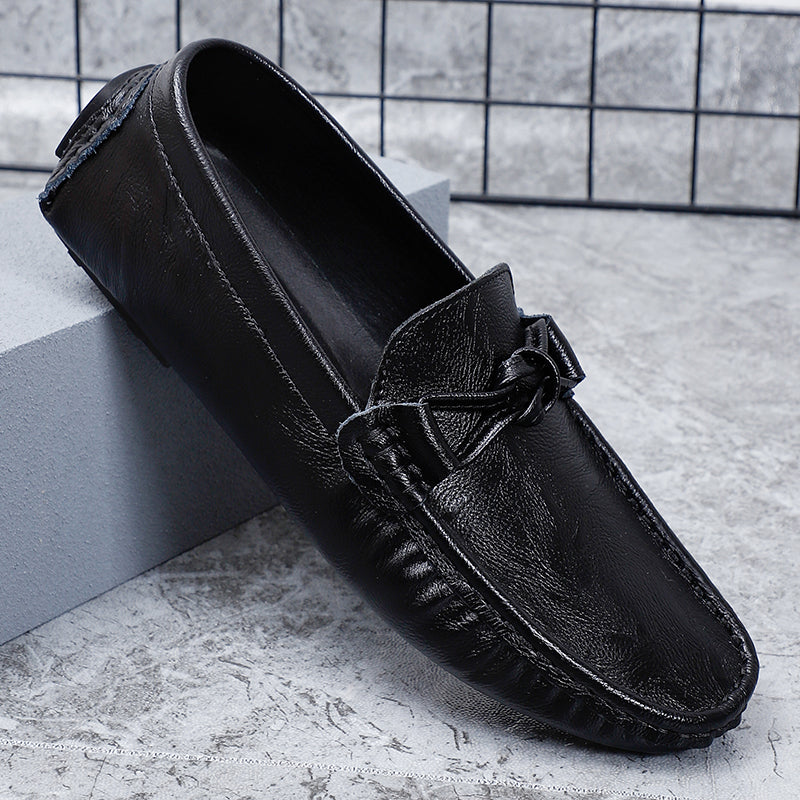 Men’s Leather Loafers – Classic Driving Moccasins with Anti-Slip Sole | 0063
