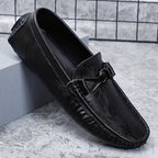 Men’s Leather Loafers – Classic Driving Moccasins with Anti-Slip Sole | 0063